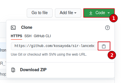 Github Fork Clone URL