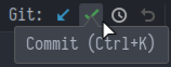 PyCharm Commit Button