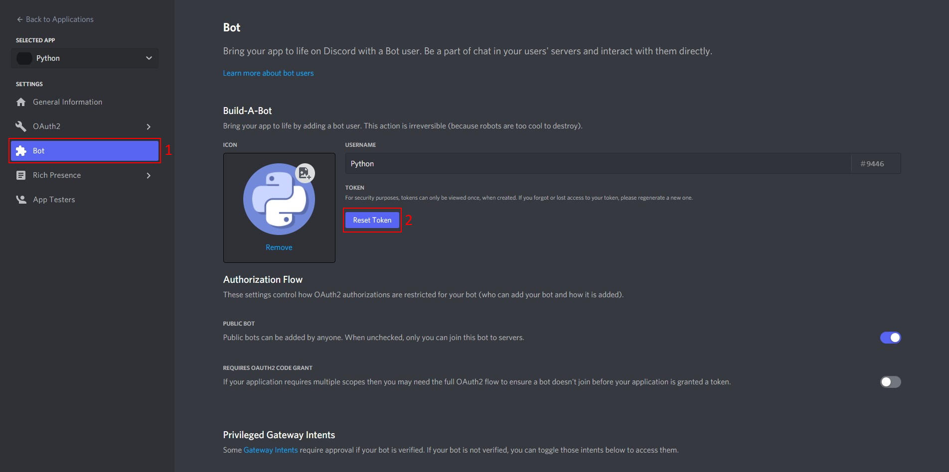 Steps to Take to Reset your Discord Bot